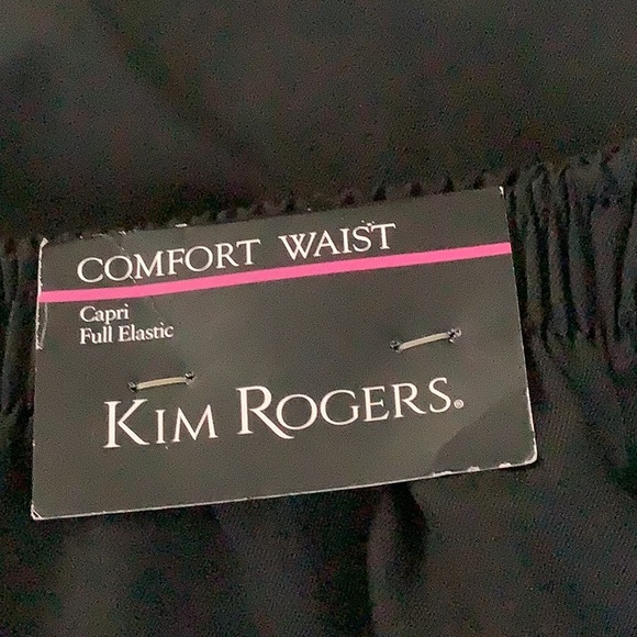 Kim Rogers comfort waist women's black capri pants - Picture 9 of 9